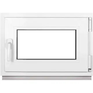 Framex Kellerfenster Weiß BxH 60x40cm (600x400mm) 2fach (32mm) Dreh Kipp DIN Rechts - Weiß