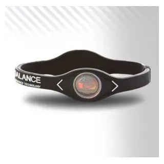 Power Balance PowerBalance Silicone Wristband Armband Black-White L