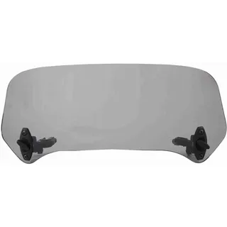 Motorrad-Windabweiser und Windabweiser, für Motorrad, Spoiler, Universal, modifiziert, Verstellbarer Clip, verstellbar, Verlängerung (Rauchfarben)
