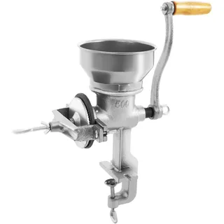 Getreidemühle Flockenquetsche,Manuelle Getreidemühle Getreideschleifmaschine Große Öffnung14cm Getreide Mühle für Mahlen von Körnern, Bohnen, Kaffee, Nüssen