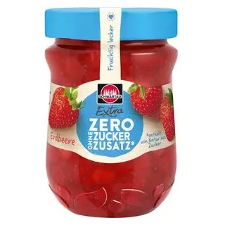 Schwartau Fruchtaufstrich Extra Zero, Erdbeere, 280g