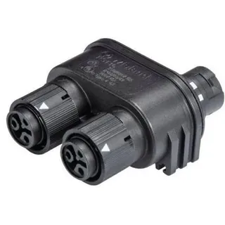 Wieland 46.030.1253.1 Rundstecker Verteiler Gesamtpolzahl: 2 + PE Serie (Rundsteckverbinder): RST® MINI 1St.