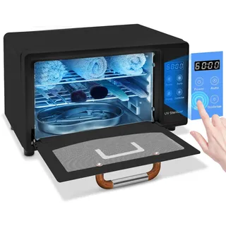 CGBE 10L Hocheffiziente UV Sterilisator: Sterilisator für Instrumente mit Trocknung - Konstante Temperatur 75°C Heißluft Sterilisator - 160W Autoklav Sterilisator für Nagelstudio Friseure - Schwarz