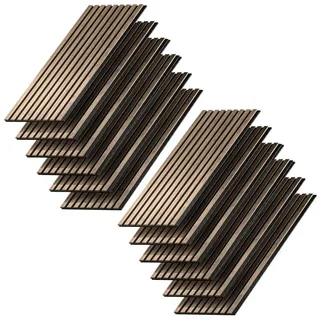 Vicco Wandpaneele Akustikpaneel Nussbaum 12 St. 120 x 60 x 1,5 cm