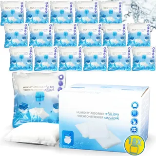 18x Luftentfeuchter Granulat 400g Nachfüllpack universal Feuchtigkeits-Stopper Beutel (18x Nachfüllpack 400g)