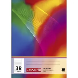 Brunnen Schulheft A5 16 Blatt liniert, mit Rand, Klasse 3)