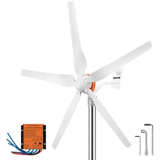 VEVOR Windgenerator Windturbinengenerator 500W 12V Elektrisch MPPT Controller 13m/s 120.1 cm