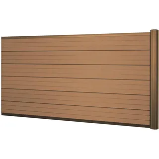 MCW Windschutz Savoie 185 cm Teak WPC