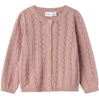 NAME IT Mädchen Nmfbanni Ls Knit Card Noos Strickjacke Deauville mauve), 56 EU