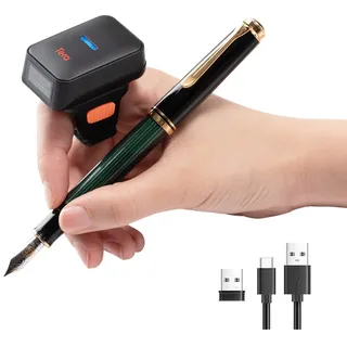 Tera Pro Series Mini CMOS Ring Barcode Scanner 1D 2D QR Barcode Scanner Wireless Bluetooth & Wireless 2.4G & USB 2.0 Portable, HW0010