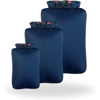 Drybag Set 5L, 10L, 15 Liter, Dry Bag Trockensack ultraleicht, wasserdicht, blau