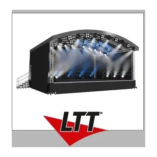 Traversen Naxpro-Truss Rundbogendach-Bühne AR04 - 4,00 x 2,99/3,60 x 3,99 m (BxLxH)