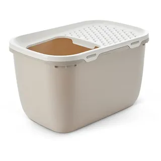 Savic Katzentoilette Hop In Giant 74 x 49,7 x 43 cm Mocca/Weiß