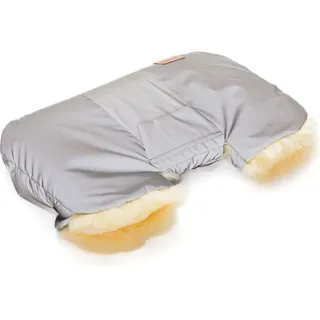 fillikid Fillikid, Lammfell-Handwärmer Nyby Reflect mit reflektierendem Außenmaterial - Silber