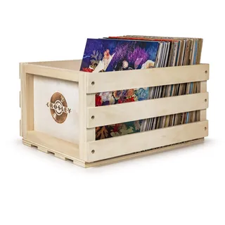 Crosley Plattenkiste für ca. 75 Schallplatten, Natural