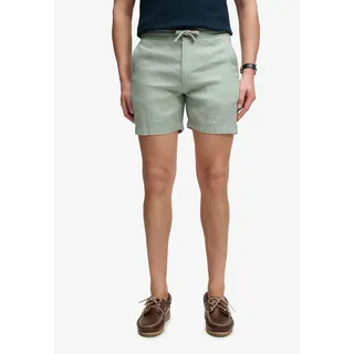 Superdry für Herren. M7110520A Shorts Merchant Leinen, grün M, Lässig