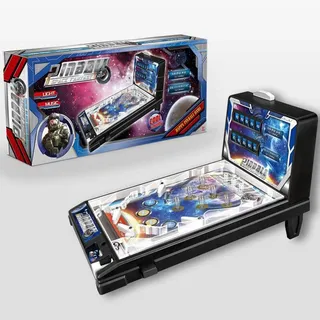 VOIRDA Pinball Flipperautomat Für Kinder Ab 7 Jahre, Mini Spiele Mit Flipper Spiel, Elektronisches Flipperspiel, LCD-Bildschirm, Licht- Und Soundeffekte, Action- Und Reflexspiel Für Familien