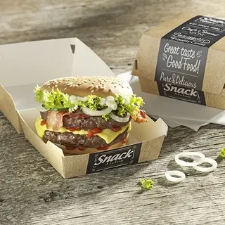 Papstar Burgerboxen, Pappe "pure" Good Food" groß