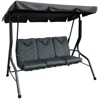 Pure Home & Garden Swing anthrazit 3-Sitzer