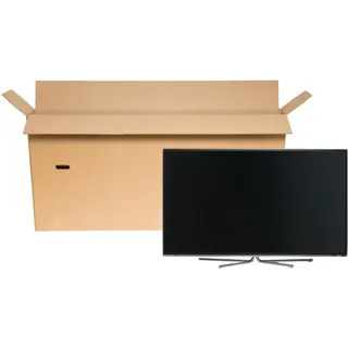 karton-billiger | TV-Karton, Versandkarton für Fernseher/TV bis 60",Verpackung, 1600x200x800mm, 2-wellig - DHL Gurtmaß