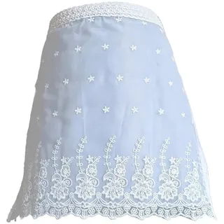 Dinntty Damen-halbschürze, Weiße Spitze, Vintage-gestickte Schürze, wasserdichte Schürze, Rüschen-halbschürze Für Blumenladen, Restaurant, Hotel