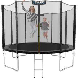 310 cm inkl. Sicherheitsnetz und Leiter Schwarz