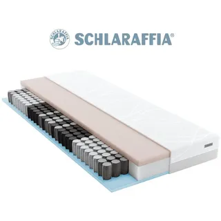 Taschenfederkernmatratze myNap,Premium Matratze,Testsieger Stiftung Warentest 10/2023, Note 1,6, Schlaraffia, 19 cm hoch, Härtegrad 3, in 90x200 und weiteren Größen erhältlich! weiß 90 cm x 200 cm x 19 cm