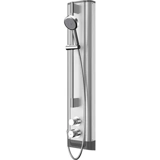 KWC AR Duschpaneel, F5, hydr., Edelstahl, Therm., HB-Garnitur, Hygieneeinheit