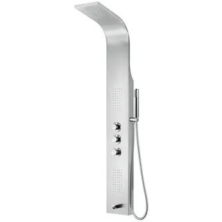 Aloni Duschpaneel Mit Thermostat Duschsäule 5 Funktionen Regendusche Duschsystem Mit Armatur Dusche Komplett Chrom - Aloni