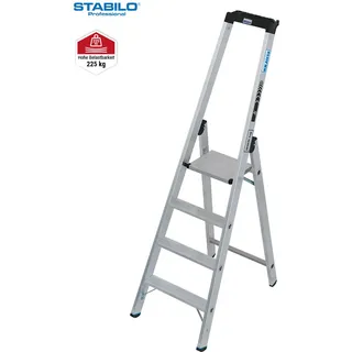 KRAUSE STABILO Stufen-StehLeiter / 4 Stufen / Schwerlastleiter / gemäß TRBS 2121-2 - Art-Nr: 135025