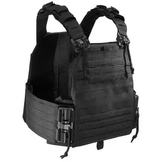 Tasmanian Tiger TT Plate Carrier QR LC Schwarz, Schwarz