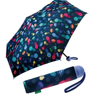 Benetton Super Mini Kinder-Taschenschirm mit Handöffner - Jellyfish