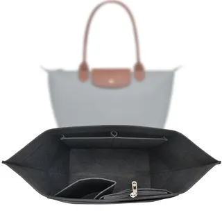 Organizer für Longchamp Tasche,Taschen Organizer für Longchamp L,Organizer für Longchamp Le Pliage L,Purse Organizer, Multi-Pocket Felt Handbag Organizer for Insert Wallet Organizer for Longchamp