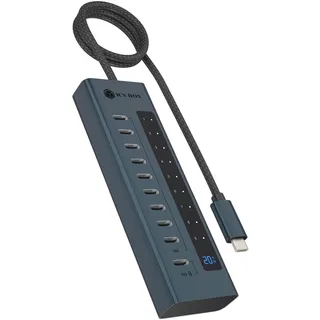 Icy Box IB-HUB1450-C31 USB-Hub - anthrazit
