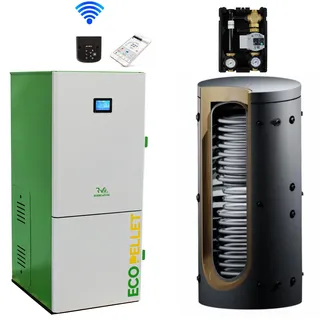 Robin Wood EcoPellet 24 mit Hygiene-Schichten-Speicher 1000L + Rücklaufanhebung