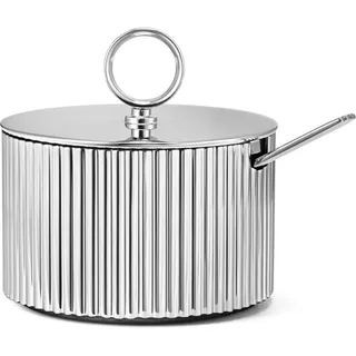 Georg Jensen Bernadotte Zuckerdose mit Löffel
