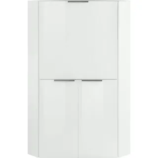 Home Affaire Sekretär HOME AFFAIRE "Dalia, Sekretär", weiß (weiß hochglanz), B:90cm H:140cm T:56cm, Sekretäre, Sekretär, Eckschreibtisch mit Stauraum, Breite 90 cm, Made in Italy