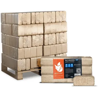 HEIZFUXX® RUF Original Blue Holzbriketts Weichholz 300kg (30 x 10kg) 1 Palette