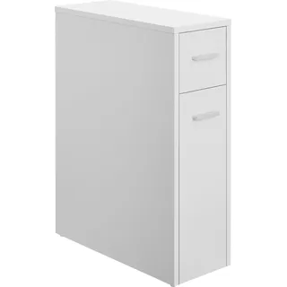 [en.casa] Badezimmerschrank Kauhajoki 61x20x45cm Weiß