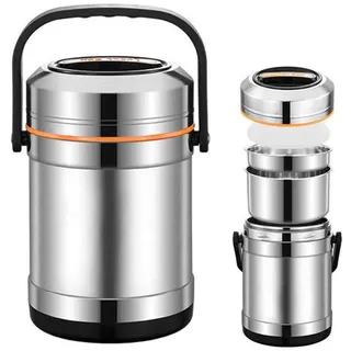 HNBYLMM Thermobehälter für Essen, Edelstahl Thermobecher Essen, Thermo Lunchbox, Thermobox für Essen, Warmhaltebehälter Essen, für Auslaufsicherer Warme Speißen Essen Behälter,2.5L
