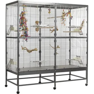 VogelKäfig Voliere Casa 150 Käfig Wellensittiche Finken Kanarien und co.