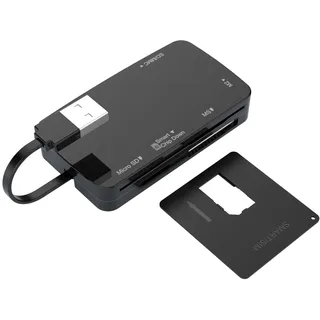 JMT 6-in-1 USB2.0 Smart-Kartenleser 480 Mbps CR337 kompatibel mit Micro SD MS M2 SD/MMC IC ID SIM CAC DNIE ATM Bankkarte