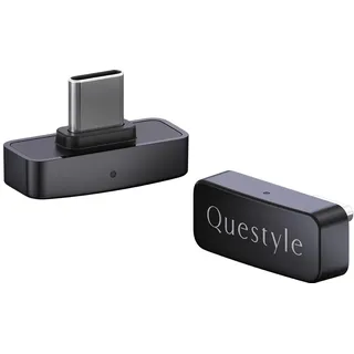 Questyle QCC Dongle Pro USB-C-Bluetooth-Adapter, Bluetooth 5.4-Audio-Adapter mit LDAC, aptX verlustfrei und aptX-adaptiv, kabelloser verlustfreier Sender zum Verbinden von kabellosen Kopfhörern und