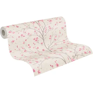 A.S. Création Metropolitan Stories Vliestapete 10,05 m x 0,53 m 379121 Braun/Rosa/Weiß