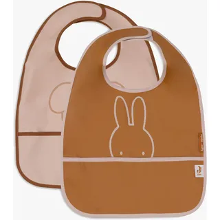 jollein Miffy Peekaboo, Lätzchen 2er-Pack, Wild Rose