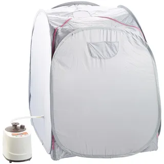 Newgen Medicals 2in1-Heim-Dampfbad und Sauna, portabel, 1.000-Watt-Generator & Timer