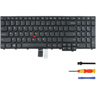 Ersatz-Tastatur ohne Hintergrundbeleuchtung für Lenovo Thinkpad T550 T540 T540P T560 W540 W541 W550 W550S L540 L560 P50S L570 (US-Englisch, ohne Hintergrundbeleuchtung)