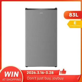 coocaa Ein-Tür-Kühlschrank 83L, präzise Temperaturregelung, verstellbare Füße, umweltfreundliche Innenverkleidung, Griffmulde, antibakterielle Türdichtung, geräuscharmer Kompressorkühlungstyp, Energieeffizienzklasse E, SRS-120DTE