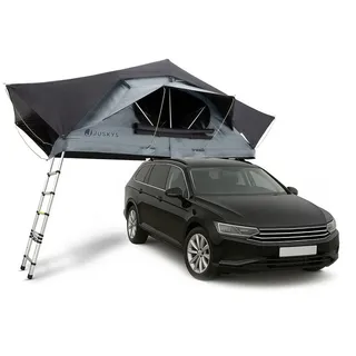Juskys Autodachzelt Lago 140 x 240 cm Schwarz / Grau