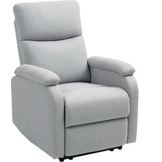 Homcom Relaxsessel mit Liegefunktion Gepolstert 69 x 103 x 91,5 cm Grau